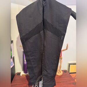 Leggings with Fishnet Accents